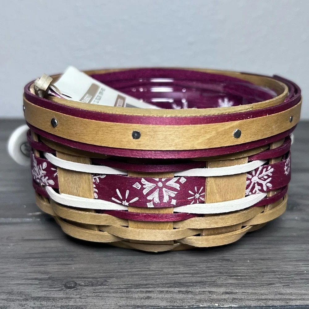 Longaberger NIB 2010 Tree Trimming Little Falling Snow Basket Combo Christmas
